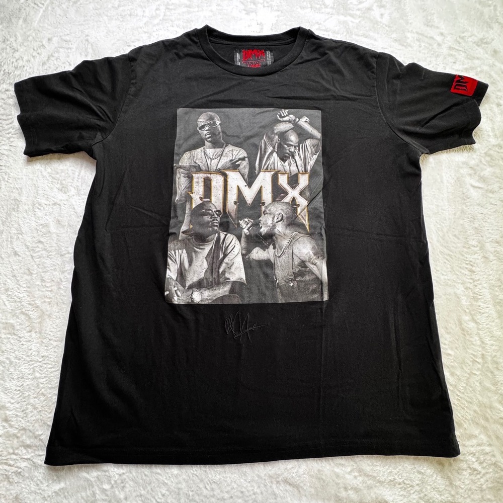 DMX Shoe Palace Mens L Black Memorial Concert Rap Tee Earl Simmons Hip Hop 2021